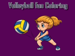 leikur Volleyball Fun Coloring
