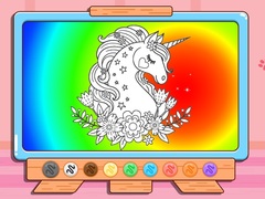 leikur Coloring Book: Glitter Unicorn