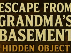 leikur Escape From Grandma's Basement Hidden Object