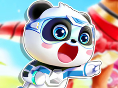 leikur Jigsaw Puzzle: Baby Panda Robot Team