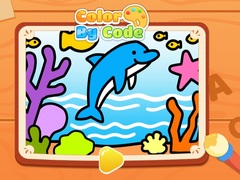 leikur Color By Code: Dolphin