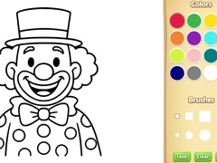 leikur Clown Coloring Book
