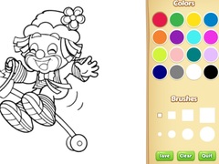 leikur Clown Coloring Pages