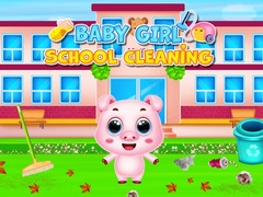leikur Baby Girl School Cleaning