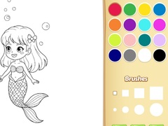 leikur Mermaid Coloring Book For Kids