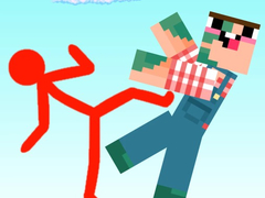 leikur Red Stickman vs Craftmans