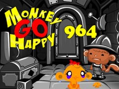 leikur Monkey Go Happy 964