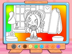leikur Coloring Book: Avatar Girl Dress Up Shopping