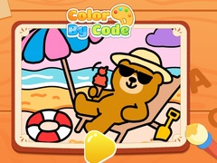 leikur Color By Code: Chill Bear
