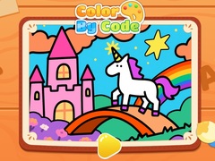 leikur Color By Code: Rainbow Unicorn