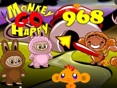 leikur Monkey Go Happy 968