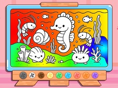 leikur Coloring Book: Kawaii Sea Animals