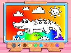 leikur Coloring Book: Crocodile