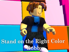 leikur Stand on the Right Color Robby