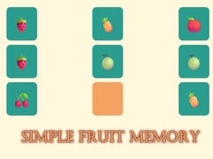leikur Simple Fruit Memory