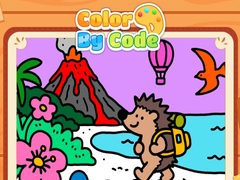leikur Color By Code Volcano Hedgehog