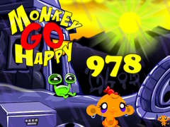 leikur Monkey Go Happy 978