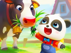 leikur Jigsaw Puzzle: Baby Panda Cow Ranch