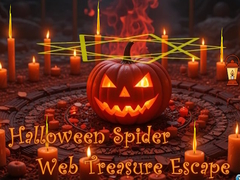 leikur Halloween Spider Web Treasure Escape