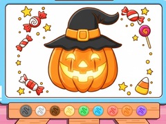 leikur Coloring Book: Halloween Pumpkin