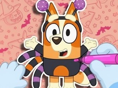 leikur Coloring Book: Halloween Spooky Bingo & Bluey