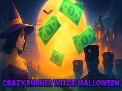 leikur Crazy Runner Witch Halloween