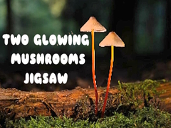 leikur Two Glowing Mushrooms Jigsaw