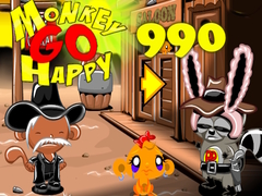 leikur Monkey Go Happy Stage 990