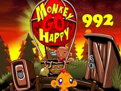 leikur Monkey Go Happy Stage 992
