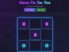leikur Neon Tic-Tac-Toe