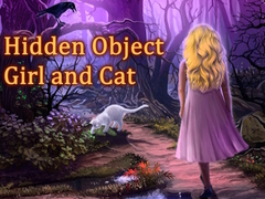 leikur Hidden Object Girl and Cat