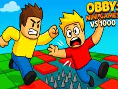 leikur Obby: Mini-Games VS 1000