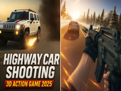 leikur Highway Car Shooting 3D Action Game 2025