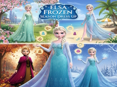 leikur Elsa Frozen Season Dress Up