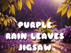 leikur Purple Rain Leaves Jigsaw