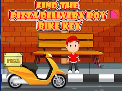 leikur Find the Pizza Delivery Boy Bike Key