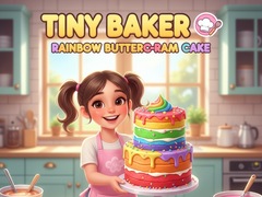 leikur Tiny Baker: Rainbow Buttercream Cake