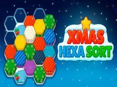 leikur Xmas Hexa Sort