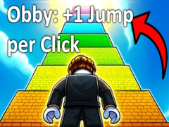 leikur Obby: +1 Jump per Click