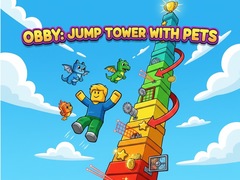 leikur Obby: Jump Tower with Pets
