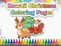 leikur Kawaii Christmas Coloring Pages