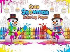 leikur Cute Snowman Coloring Pages