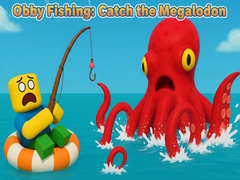 leikur Obby Fishing: Catch the Megalodon