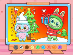 leikur Coloring Book: Christmas Labubu