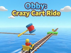 leikur Obby: Crazy Cart Ride