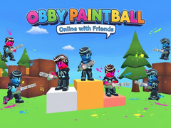 leikur Obby Paintball: Online with Friends