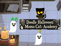 leikur Doodle Halloween Momo Cat: Academy