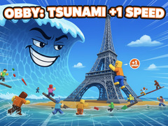 leikur Obby: Tsunami +1 speed