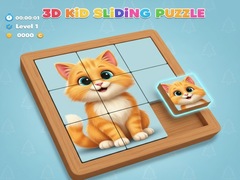 leikur 3D Kid Sliding Puzzle