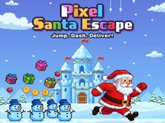 leikur Pixel Santa Escape